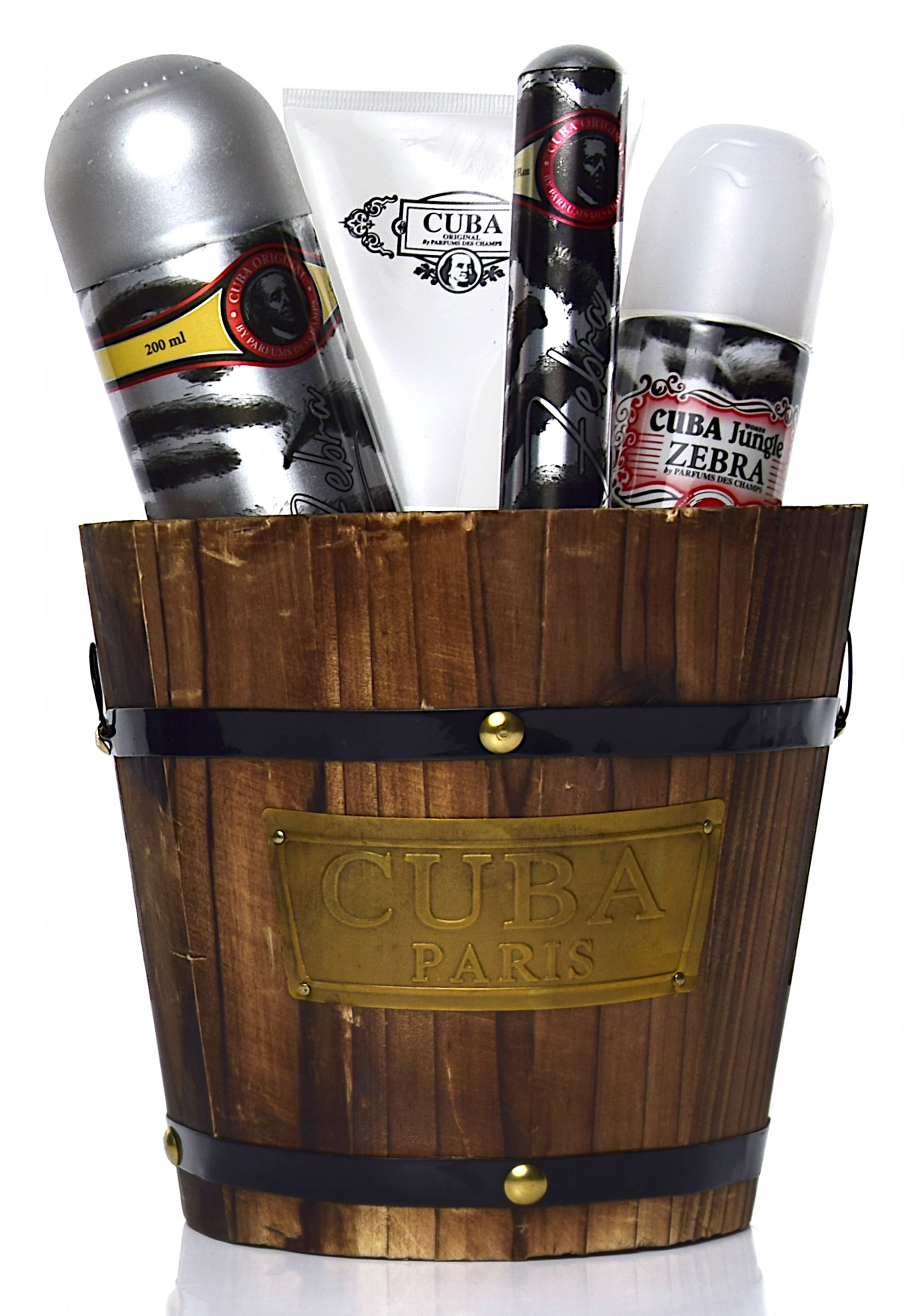 Cuba Zebra Women's Cosmetics Set Eau De Toilette Bucket 4pcs