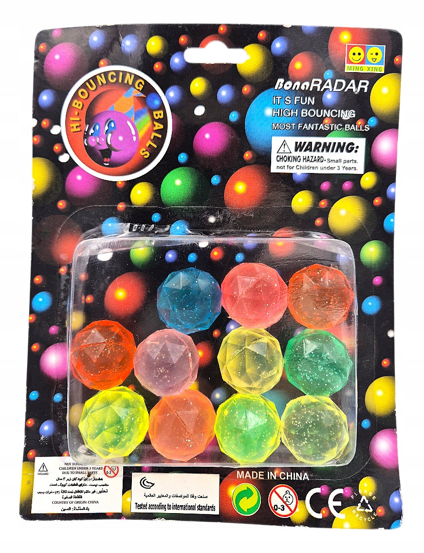 Cubic Rubber Balls 11 Pack Multicolor, 3+