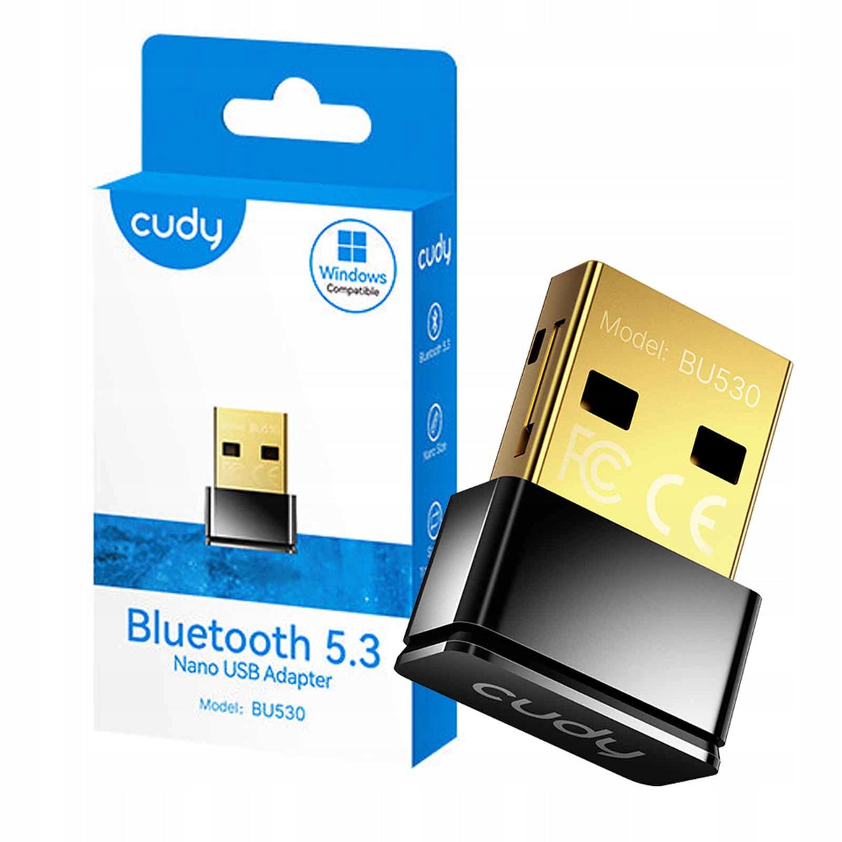 Cudy BU530 Bluetooth Adapter 5.3 Nano USB Network Card Windows 7-11 2pcs