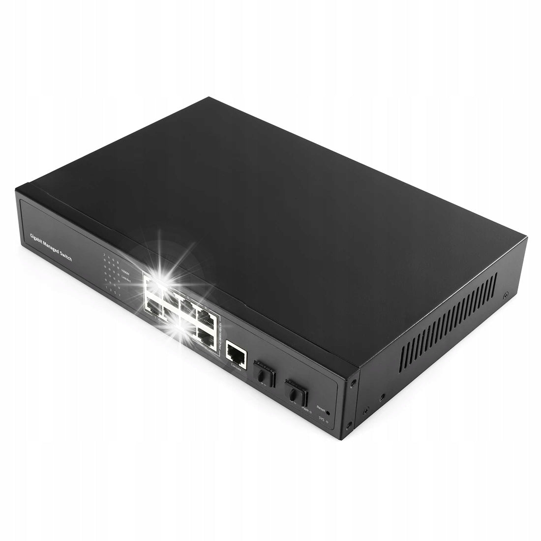 Cudy GS2008S2 SWITCH managed L2 8-port LAN GIGABIT 2-SFP Fiber console