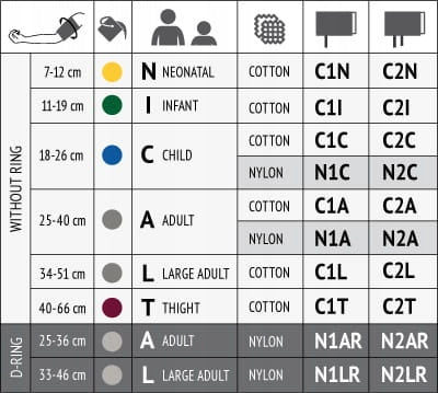 Cuff for blood pressure monitors for obese large XXL 1-snake 34-51 cm EAN (GTIN) 8887786400581