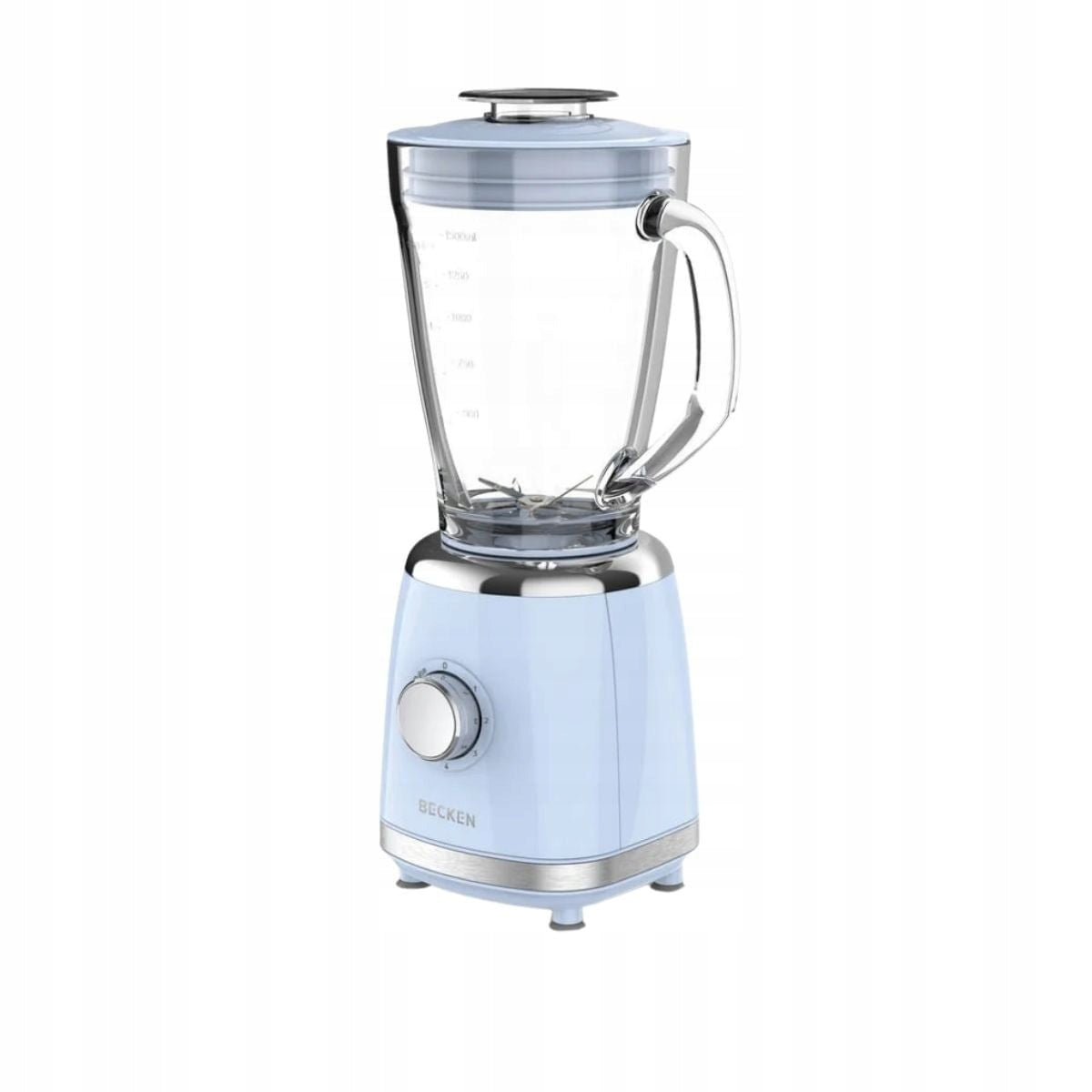 Cup Blender BECKEN 500 W 1,5L Glass Blue 5 Levels Crushing