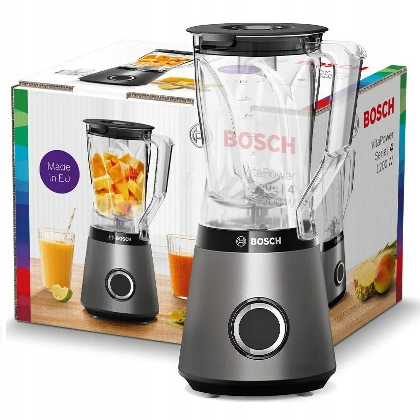 Cup Blender Bosch MMB6141S 1200W 1,5L Grey for Grinding Mixing