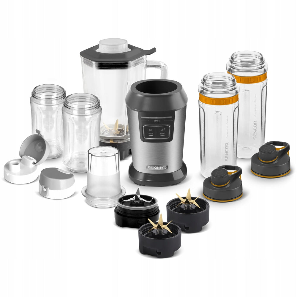 Cup Blender Sencor 7570SS 800W Smoothie Bottles Tritan Blade Titanium Brand Sencor
