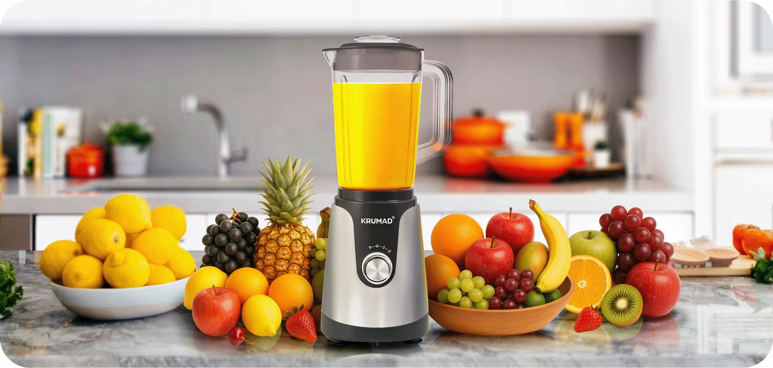 Cup blender 1200W for smoothies, smoothies, soups and sauces 1,2L 2 gears Packaging status original