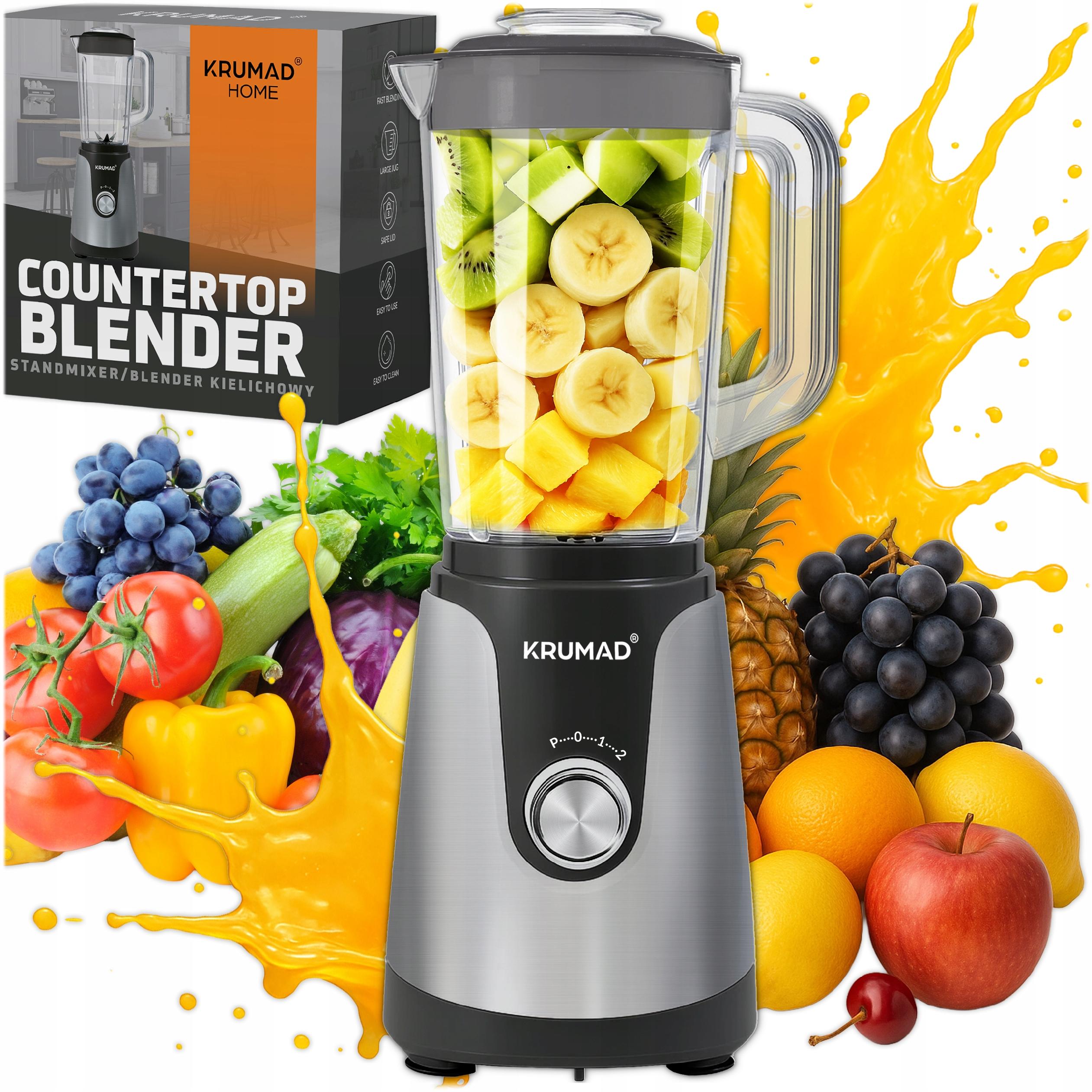 Cup blender 1200W for smoothies, smoothies, soups and sauces 1,2L 2 gears