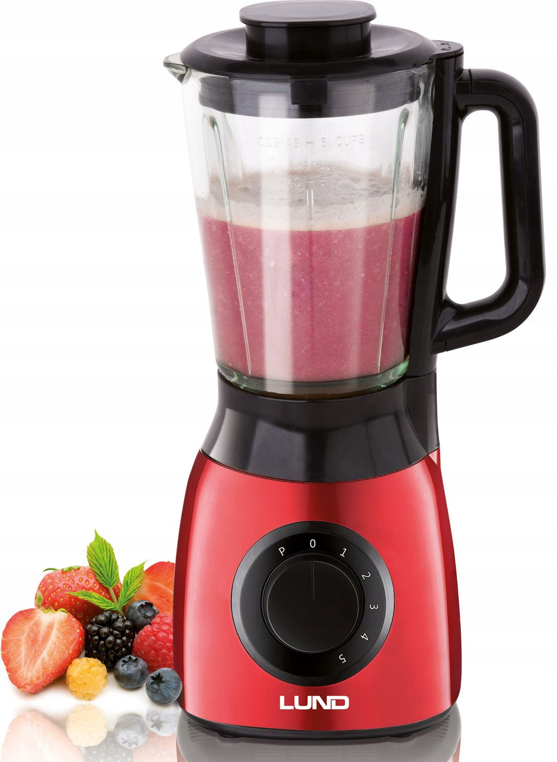 Cup blender 600W red 1,5l speed control LUND 67705 Brand Lund