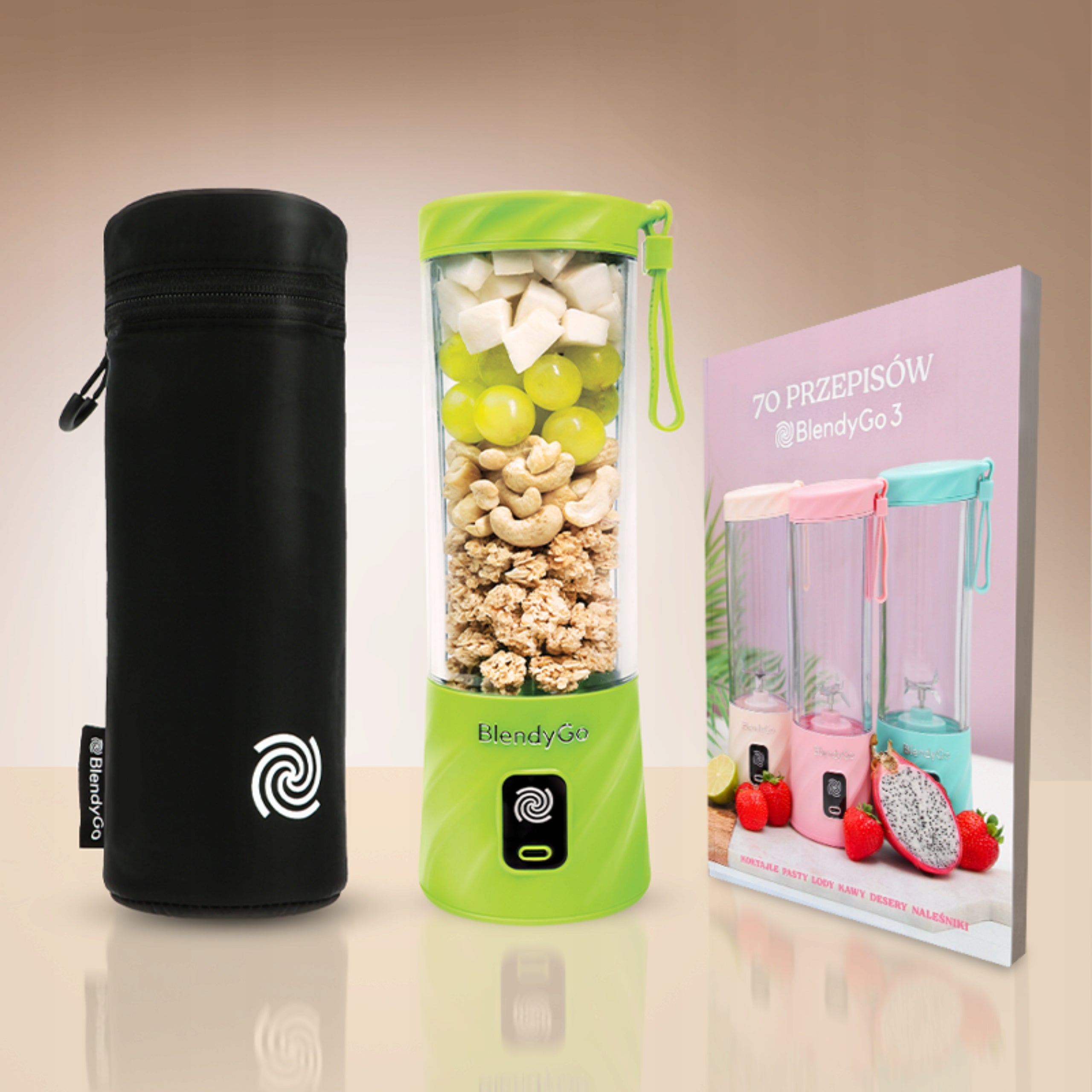 Cup blender BlendyGo 3 wireless 250 W 0,55l waterproof green Brand BlendyGo