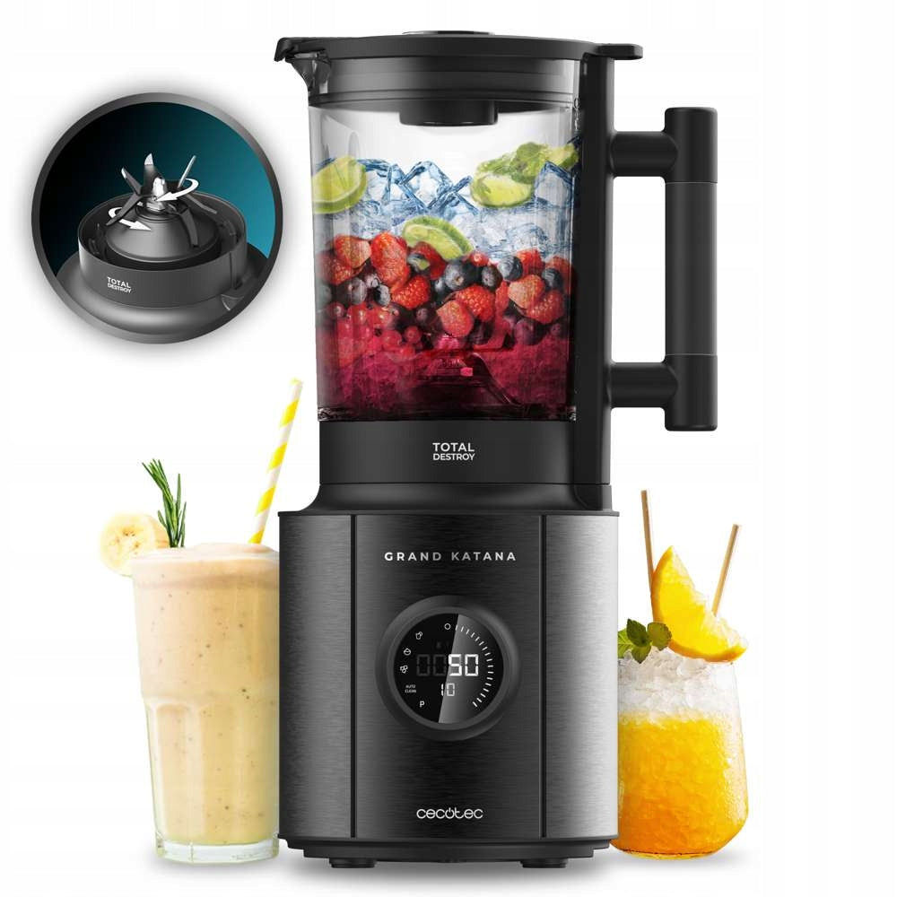 Cup blender Cecotec Grand Katana 2700 MAX Total Destroy Screen B Packaging status original