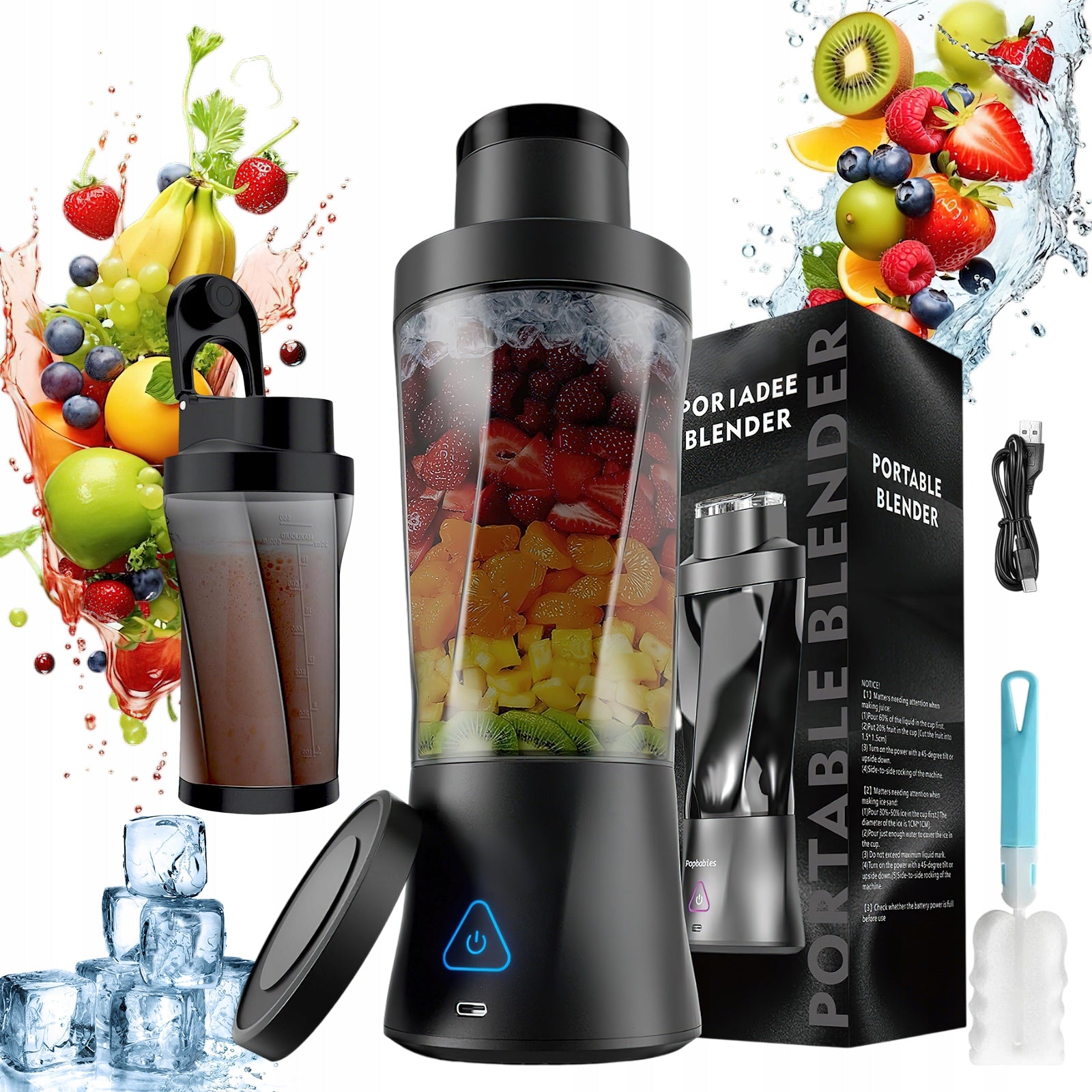 Cup blender HD-10 OYCDI USB 700ml black