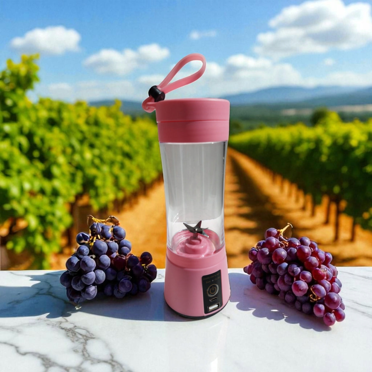 Cup blender JUICE CUP | Mini smoothie mixer | Pink | 380ml Packaging status original