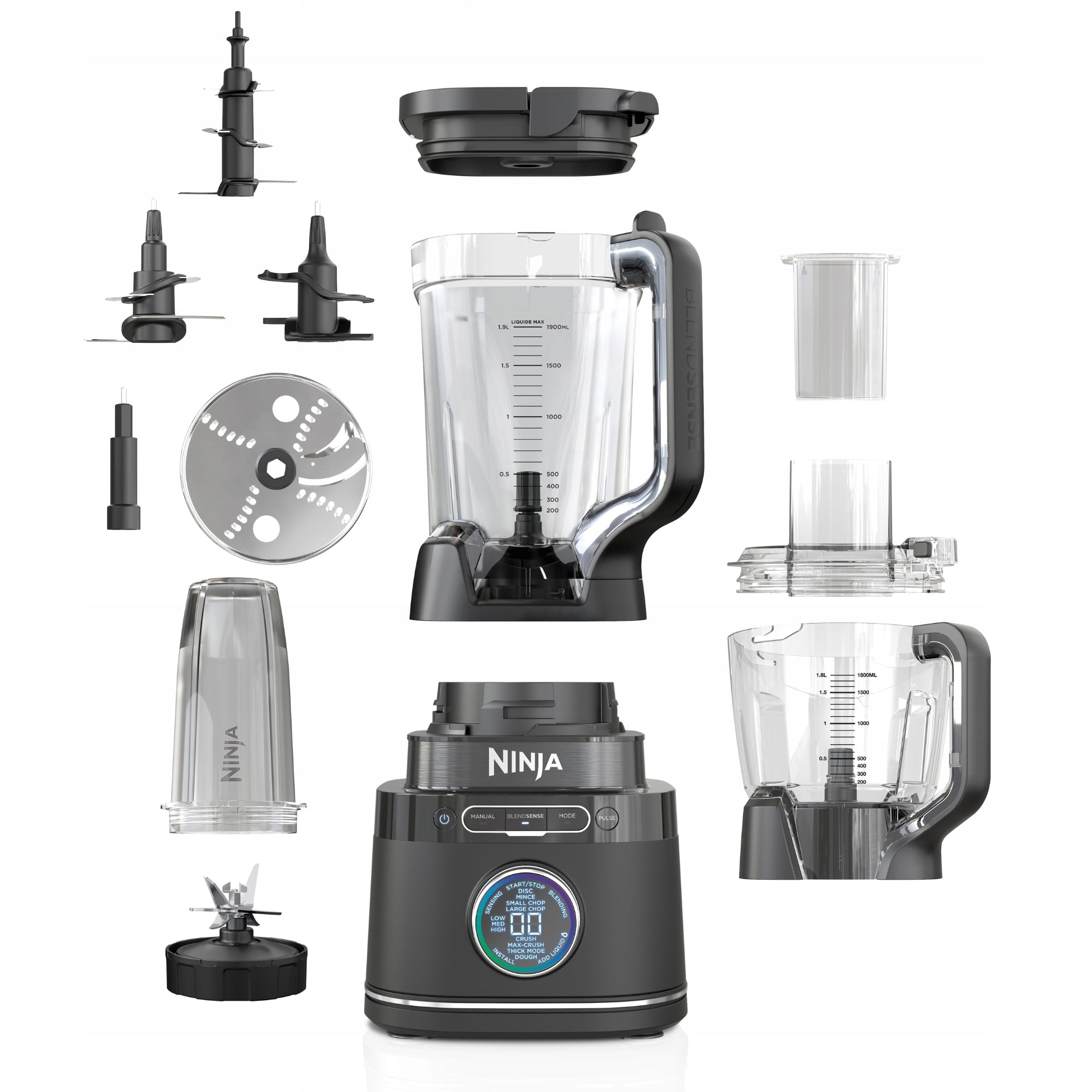 Cup blender NINJA Detect TB401EU 3in1 food processor 1200 W + water bottle Manufacturer code TB401EU