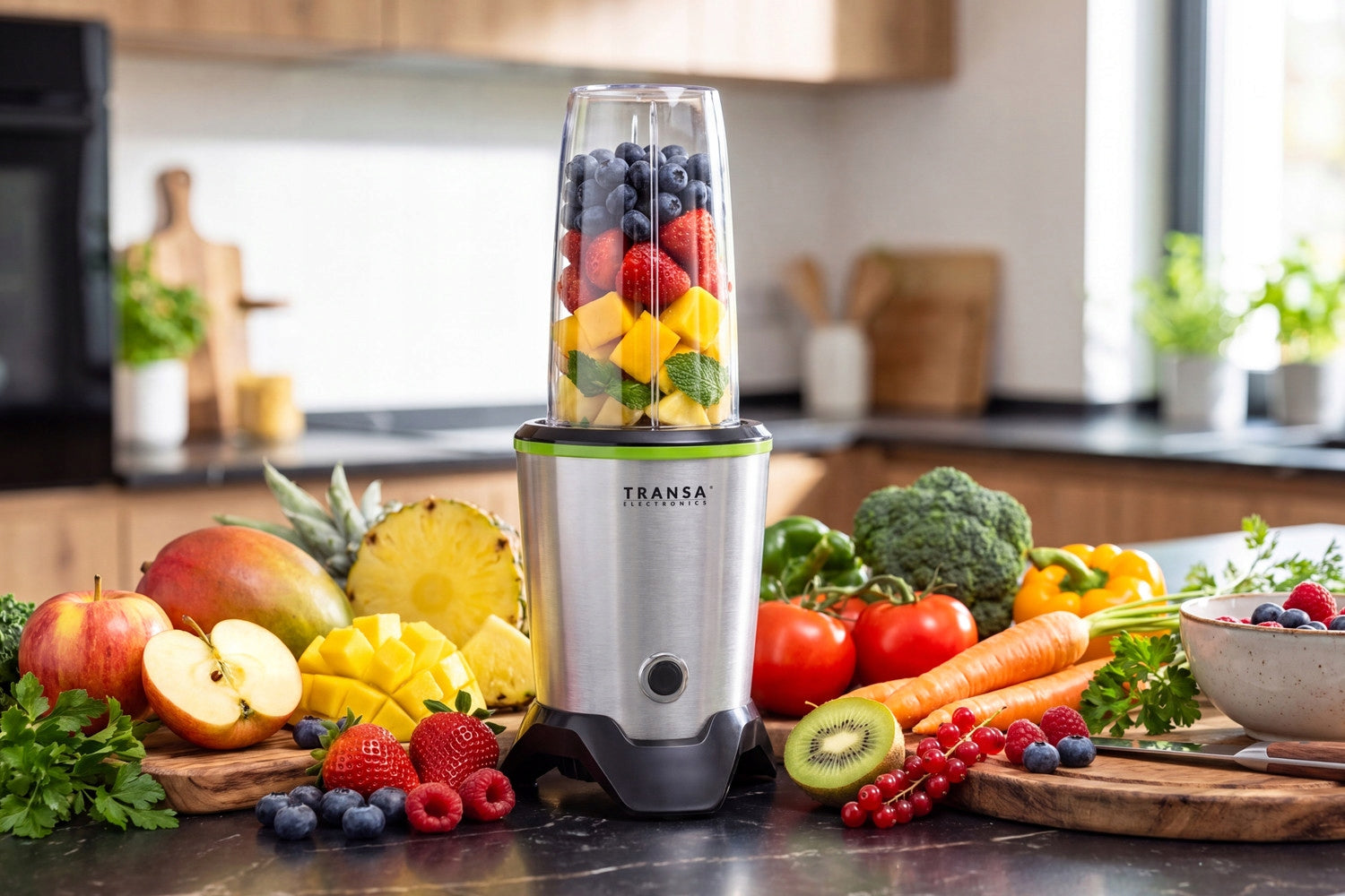 Cup blender NUTRI COCKTAILS MIXING GRINDING 2 WATER BOTTLES Strong 1500W Packaging status original