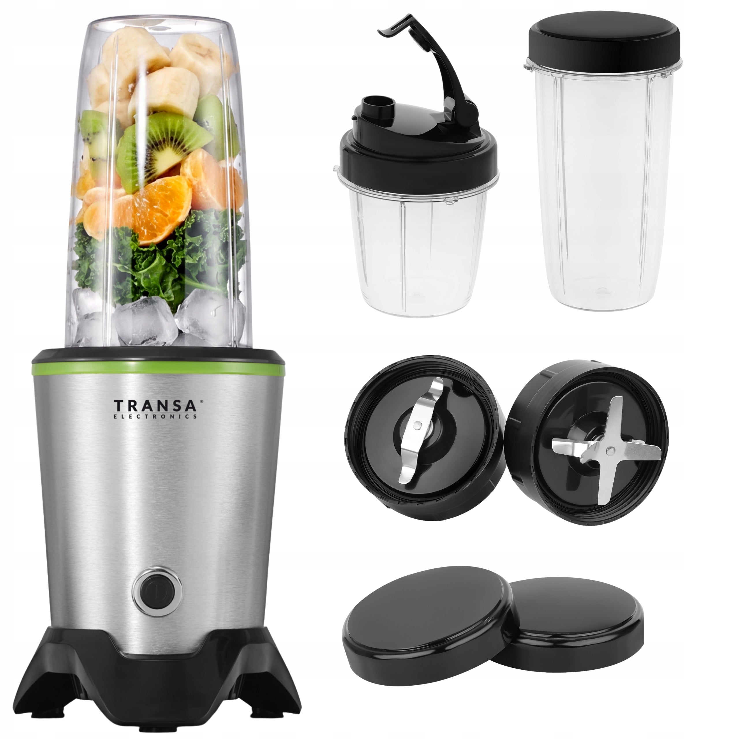 Cup blender NUTRI COCKTAILS MIXING GRINDING 2 WATER BOTTLES Strong 1500W