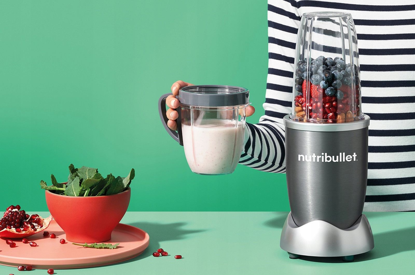 Cup blender NUTRIBULLET NB606DG 600W Grey Safety anti-slip feet