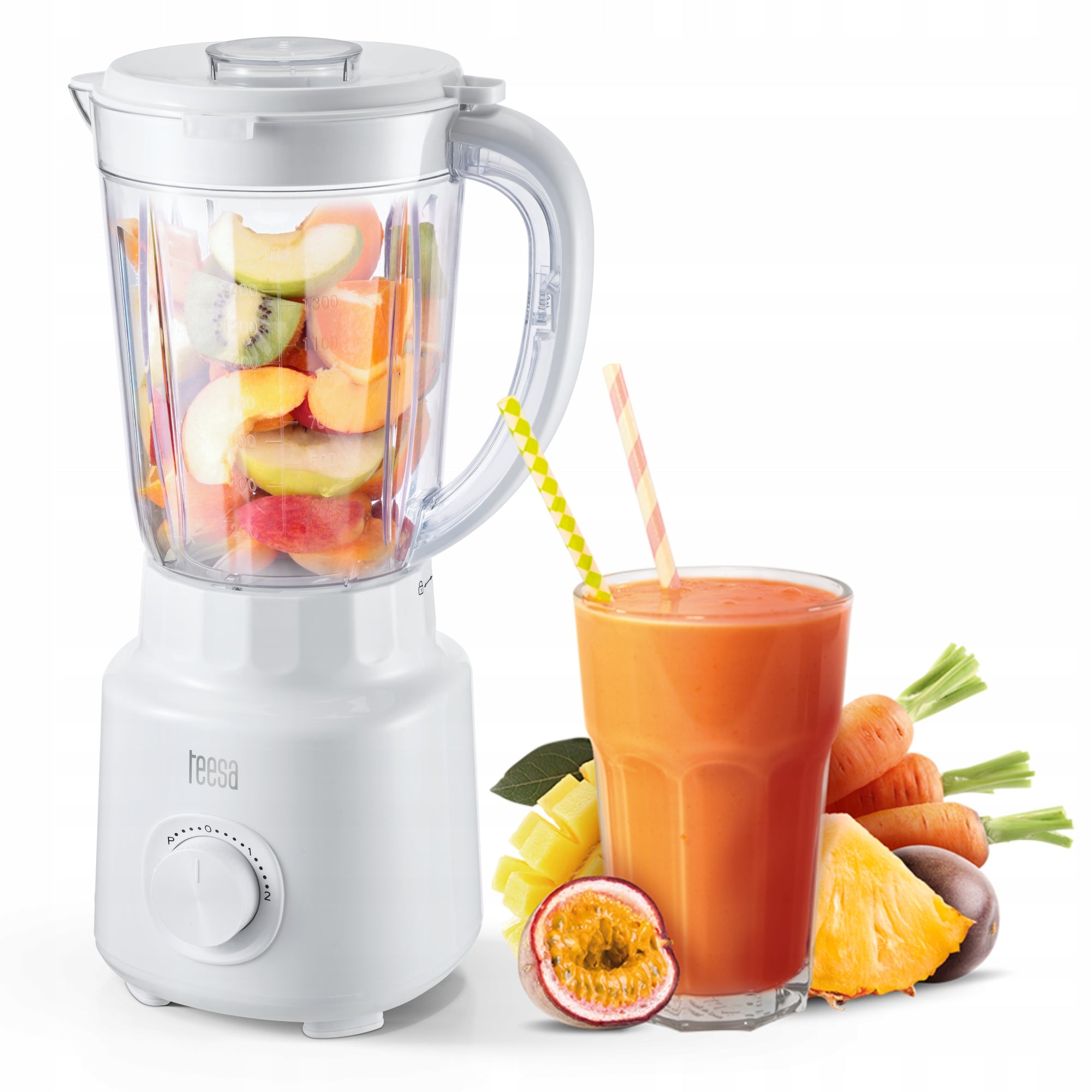 Cup blender Teesa 500W 1,5L BPA free easy cleaning