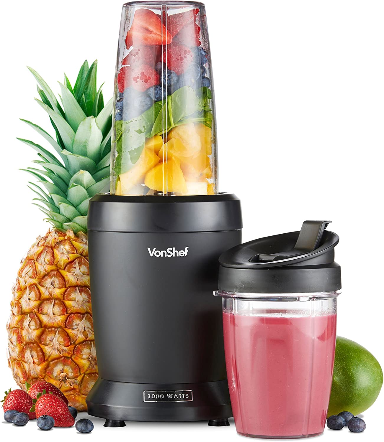 Cup blender VonShef GA55 1000 W black M168