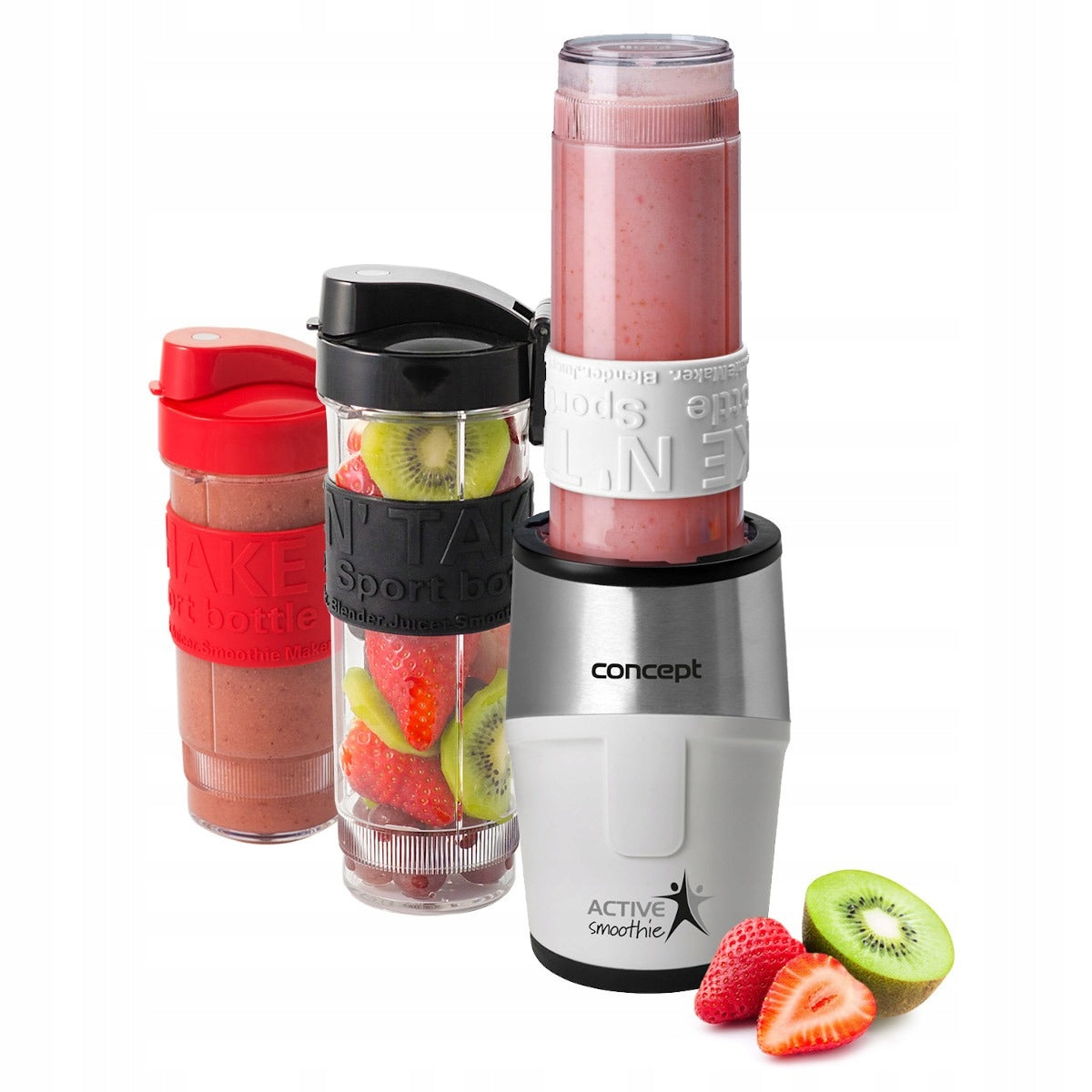 Cup blender smoothie blender Concept SM3380 500 W white + 3 bottles