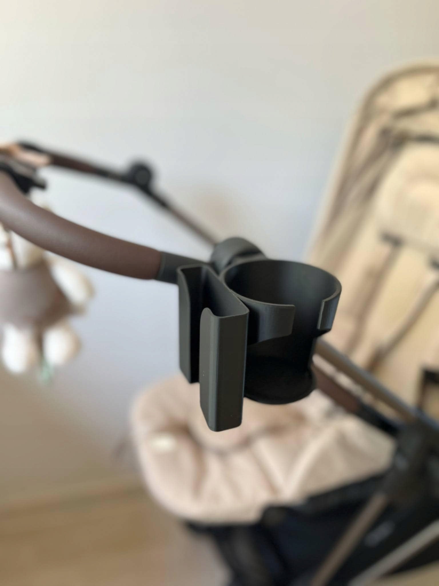 Cup holder bottle phone for stroller Cybex universal fits Cybex Color black