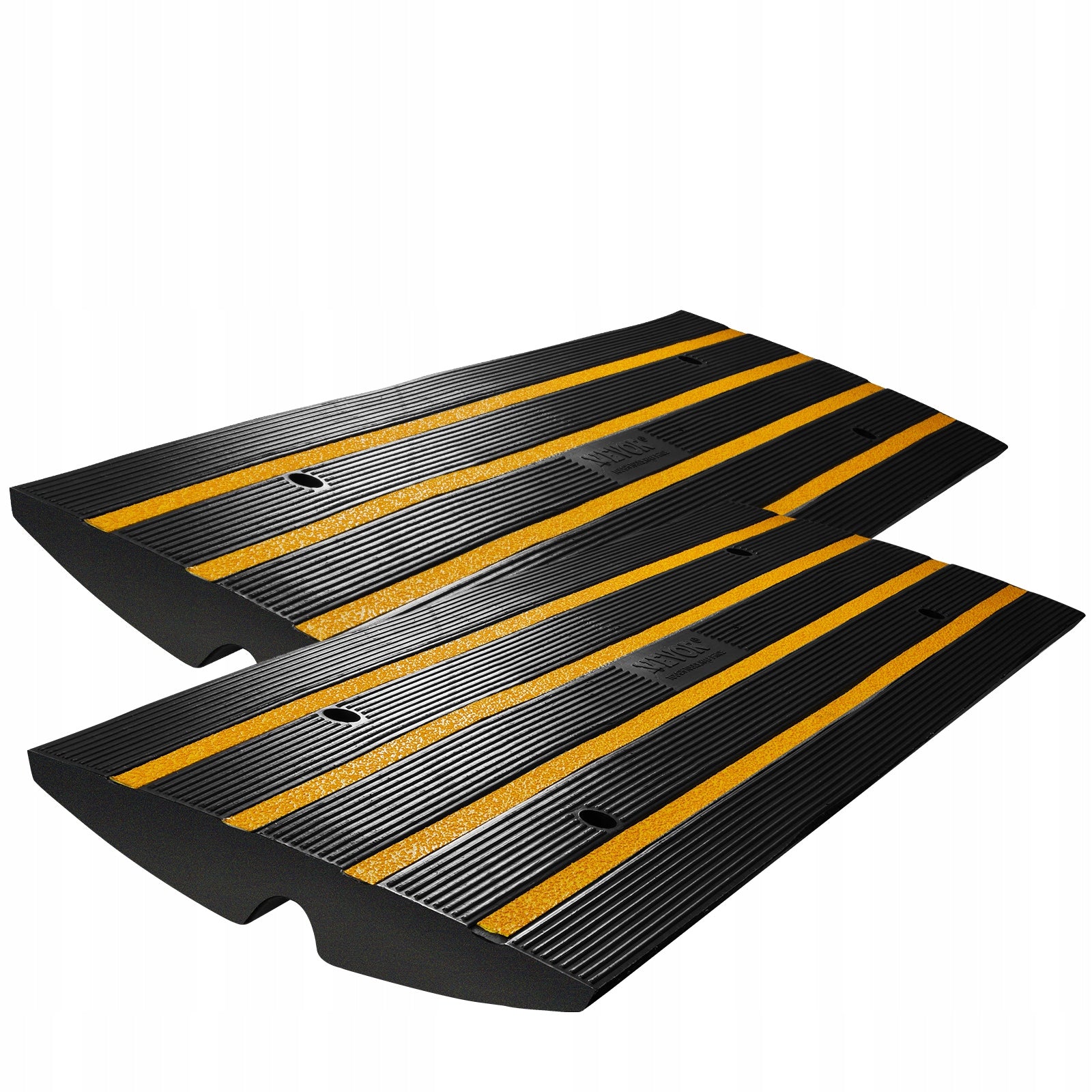 Curb Ramp Rubber Driveway Ramp 2 Pack 2.6" Rise 15T Load Threshold Ramp