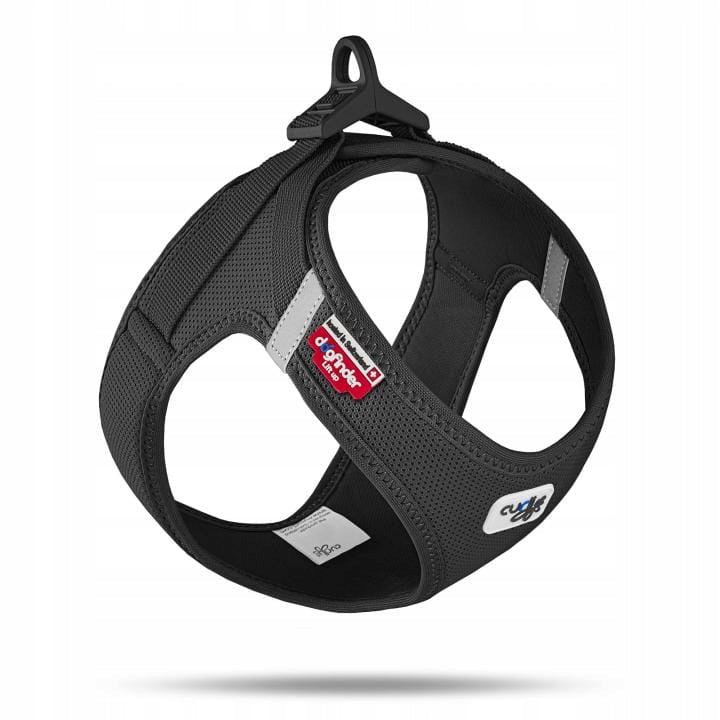Curli Clasp Air Mesh Harness Black S Pressure-Free, Lightweight, Breathable