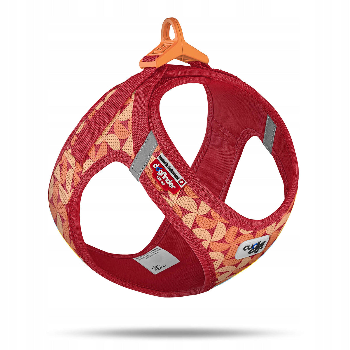 Curli Clasp Air Mesh Semi Circle Red 3XS Harness