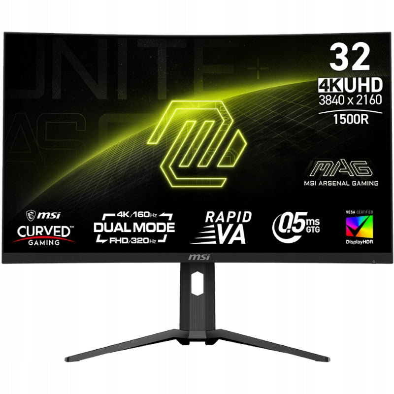 Curved Monitor 31,5" MSI MAG 321CUPDF | DUAL MODE FHD/4K | 0,5 ms |