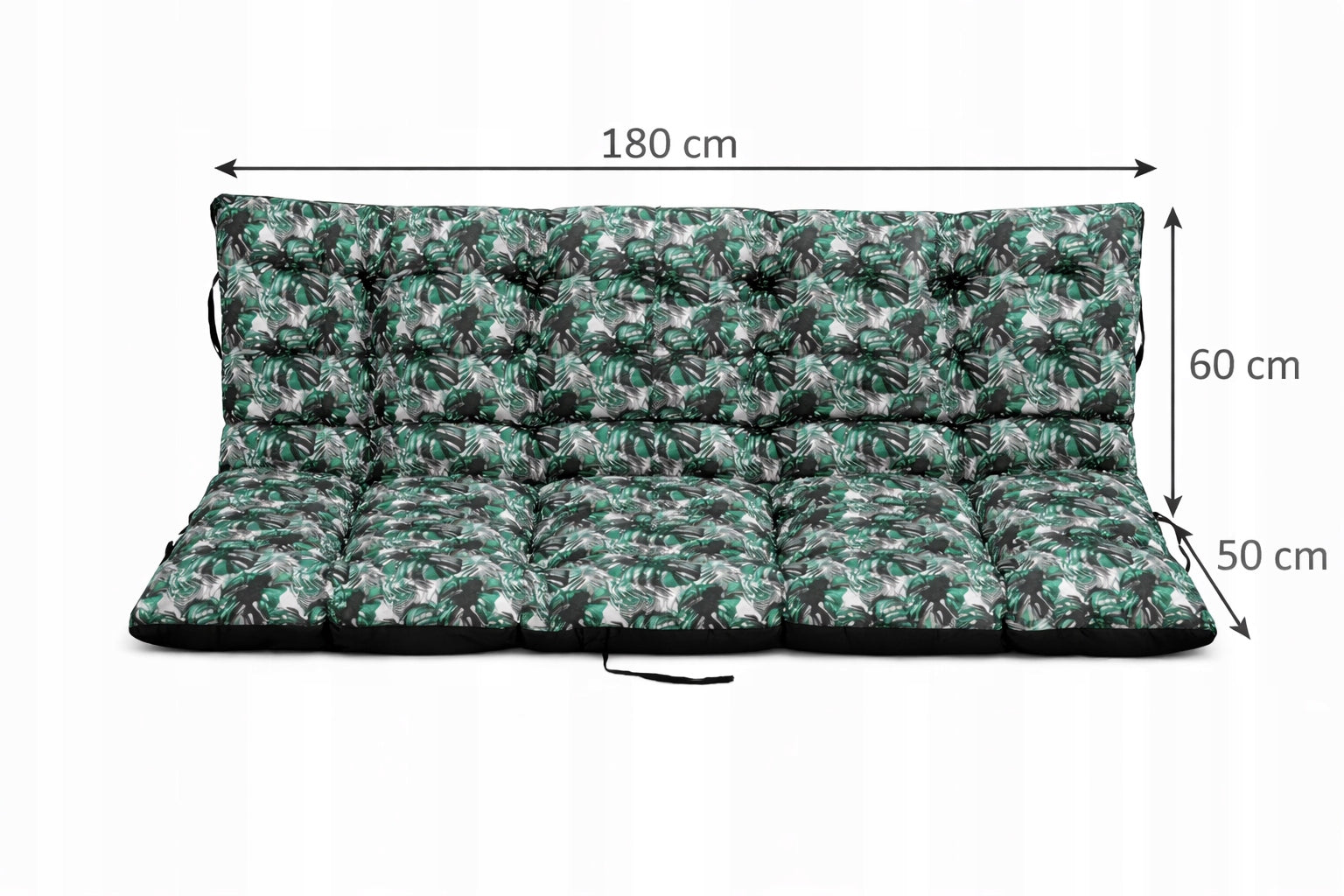 Cushion WATERPROOF for garden bench swing soft 180x60x50 EXOTIC Packaging status original