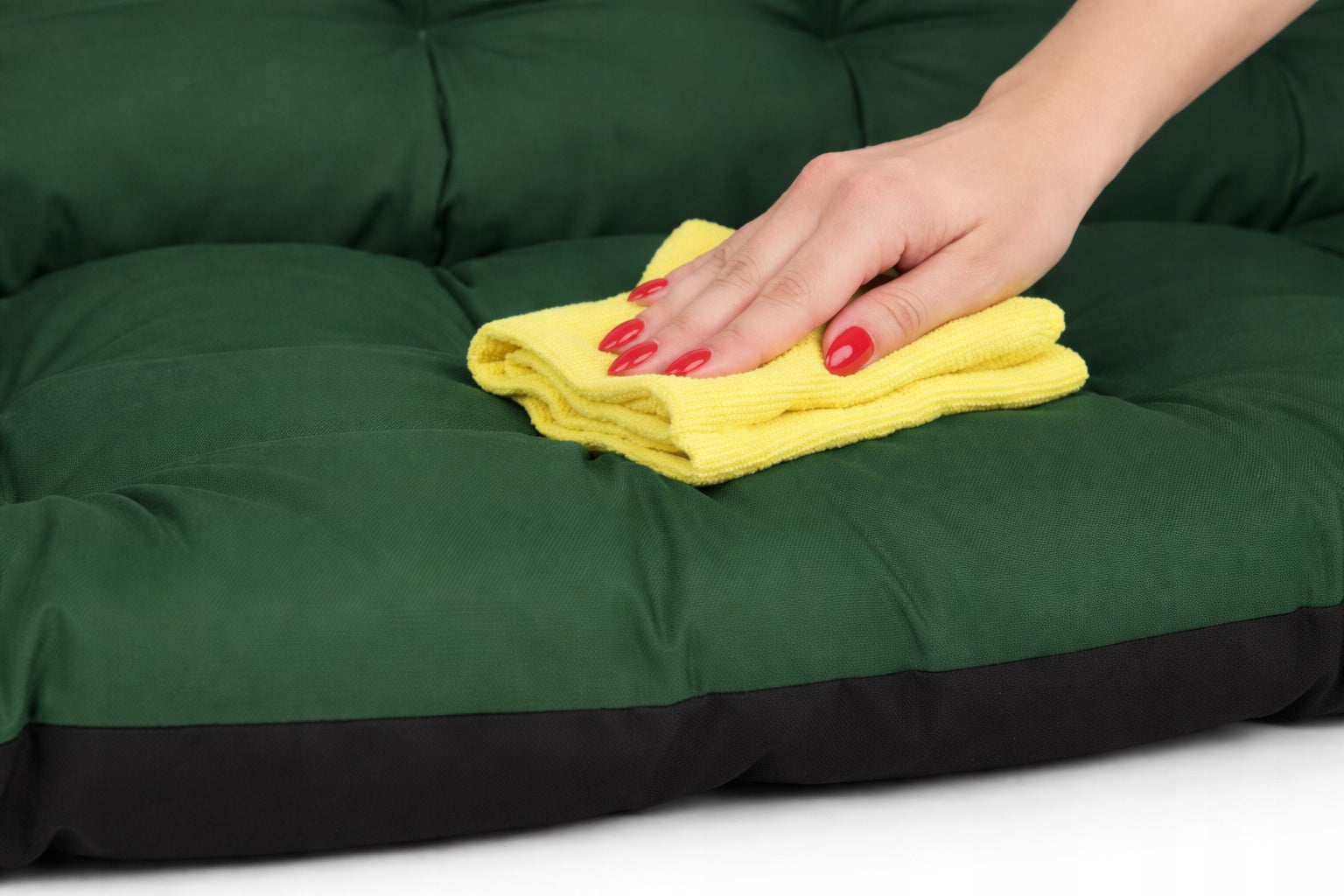 Cushion WATERPROOF for garden bench swing soft 180x60x50 GREEN CIEM Manufacturer Superkissen24
