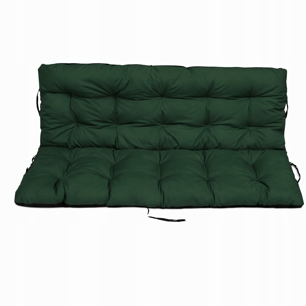 Cushion WATERPROOF for garden bench swing soft 180x60x50 GREEN CIEM Shape rectangular