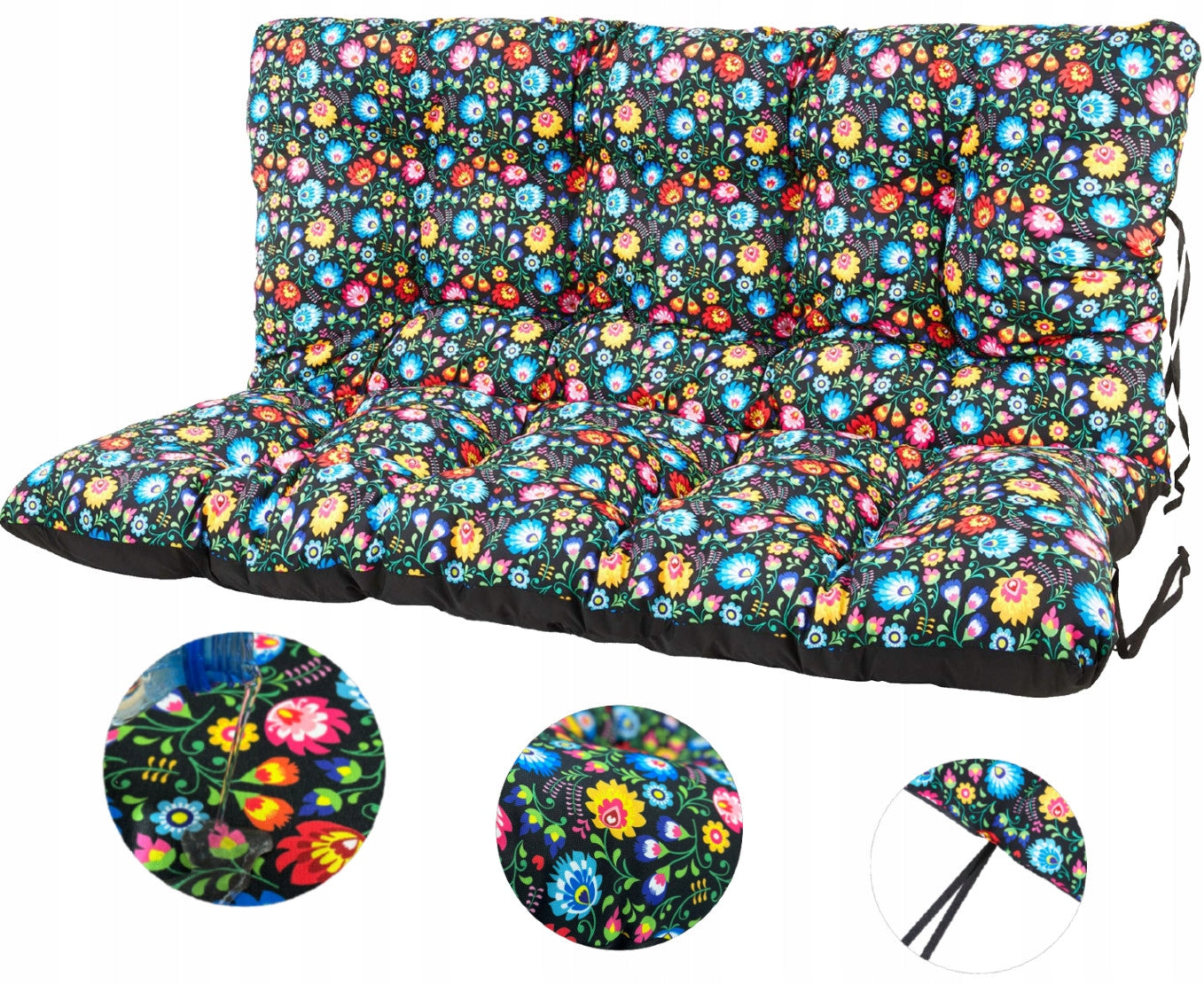 Cushion for garden bench 180x60x50 2+1 FOLK EAN (GTIN) 5903631579011