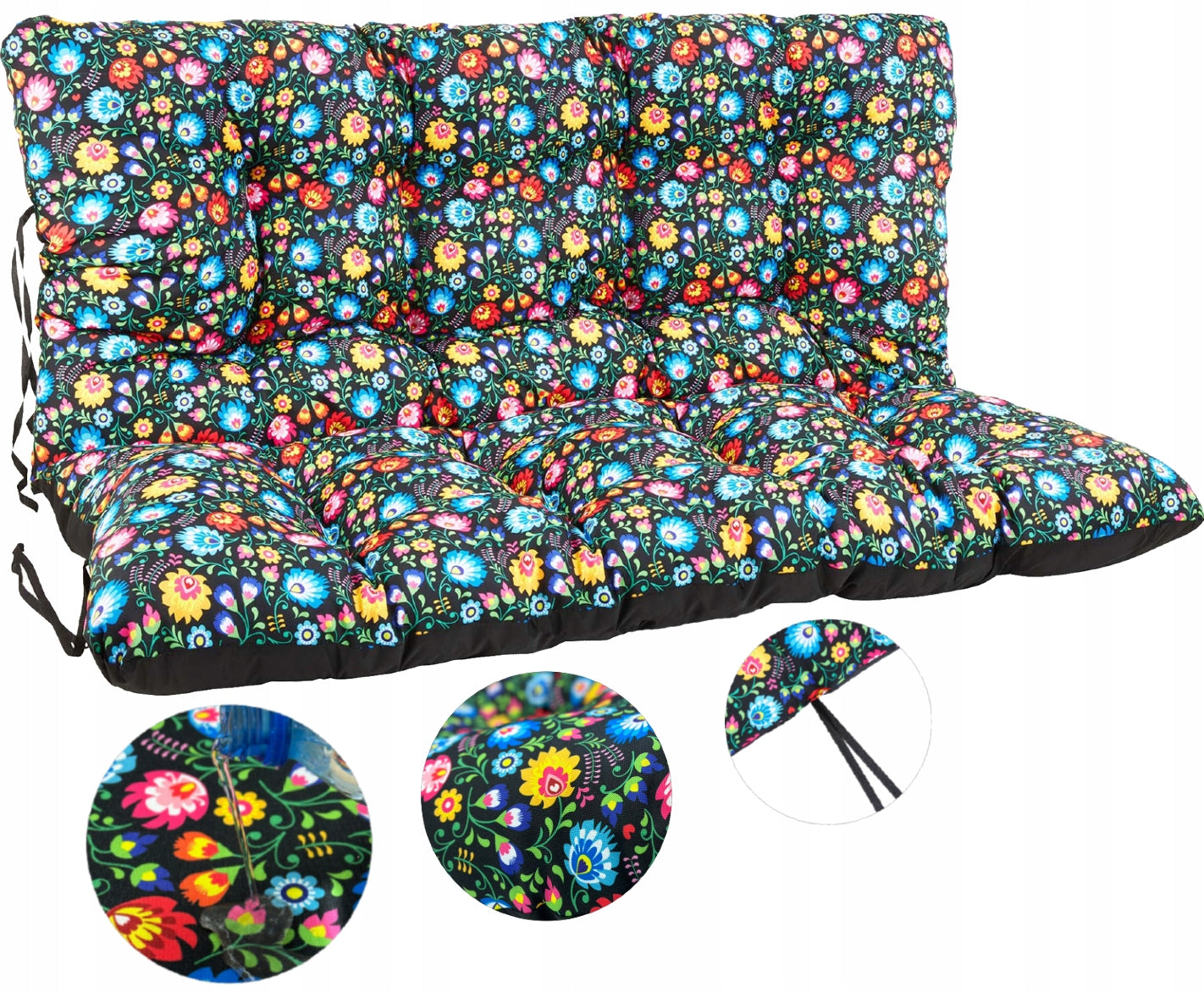 Cushion for garden bench 180x60x50 2+1 FOLK Pillow length 180 cm