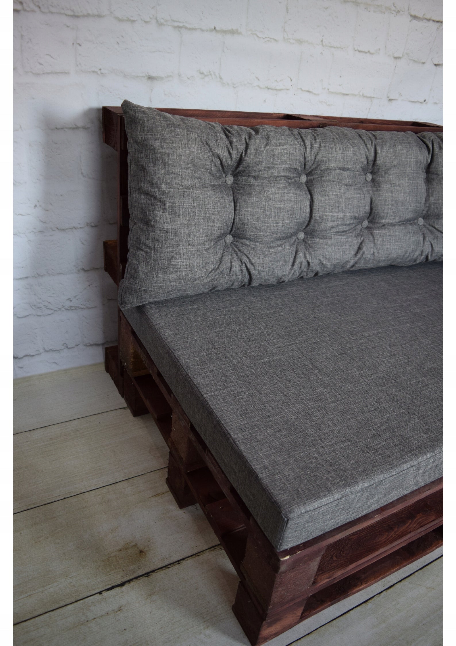 Cushion for pallet furniture Quilted set Pillow length 120 cm
