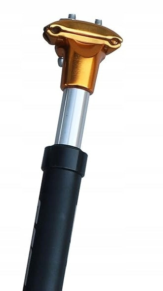 Cushioned seat post 31,6 mm adjustable 350 mm ISO 4210