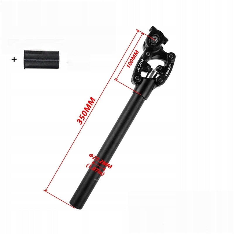 Cushioned seat post SR Suntour NCX 27,2*350mm + bicycle sleeve 28,6-33,9mm