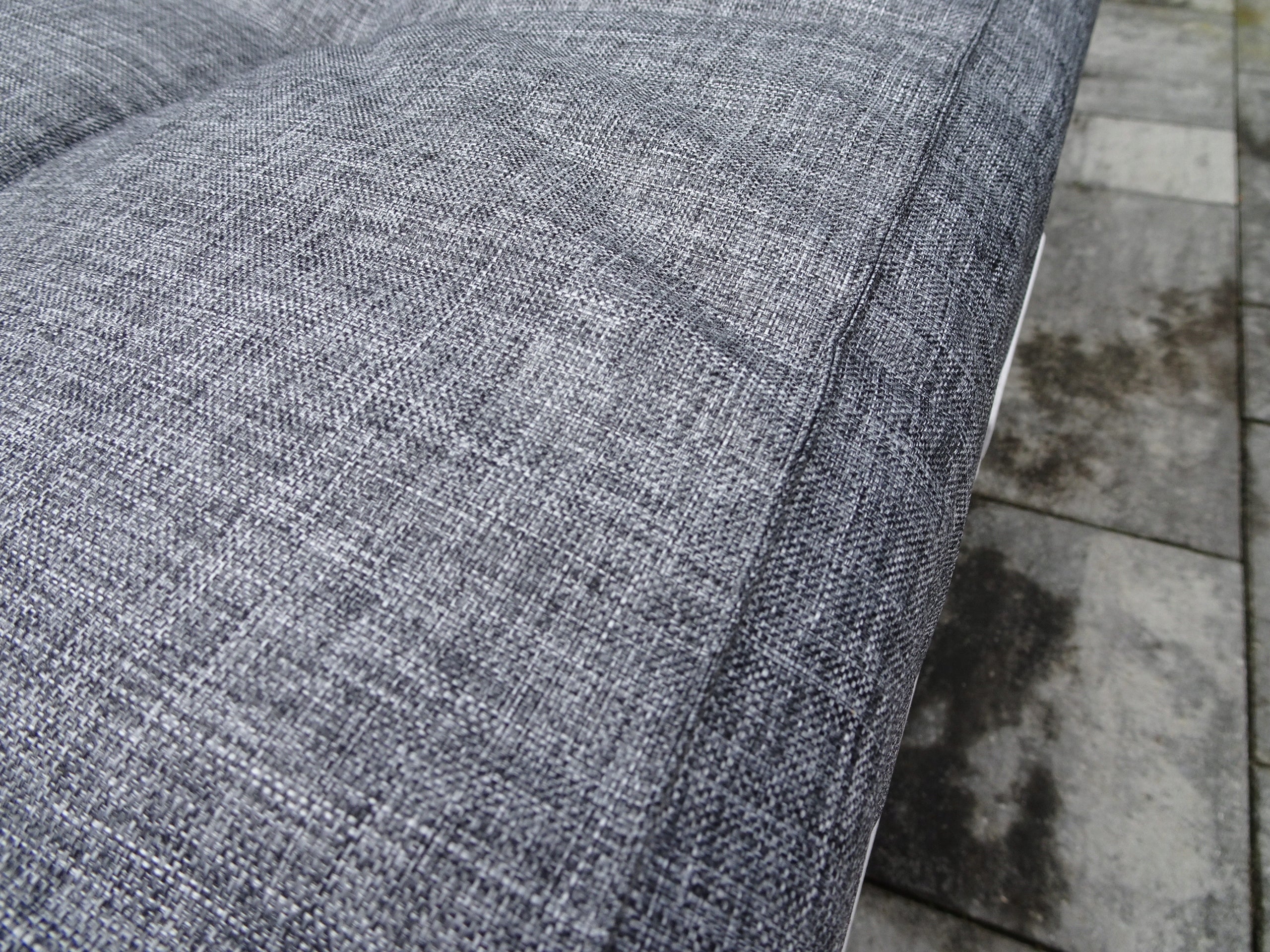 Cushions for one PALLET 120 X 60 grey STRAIGHT BACKREST Pillow width 60 cm