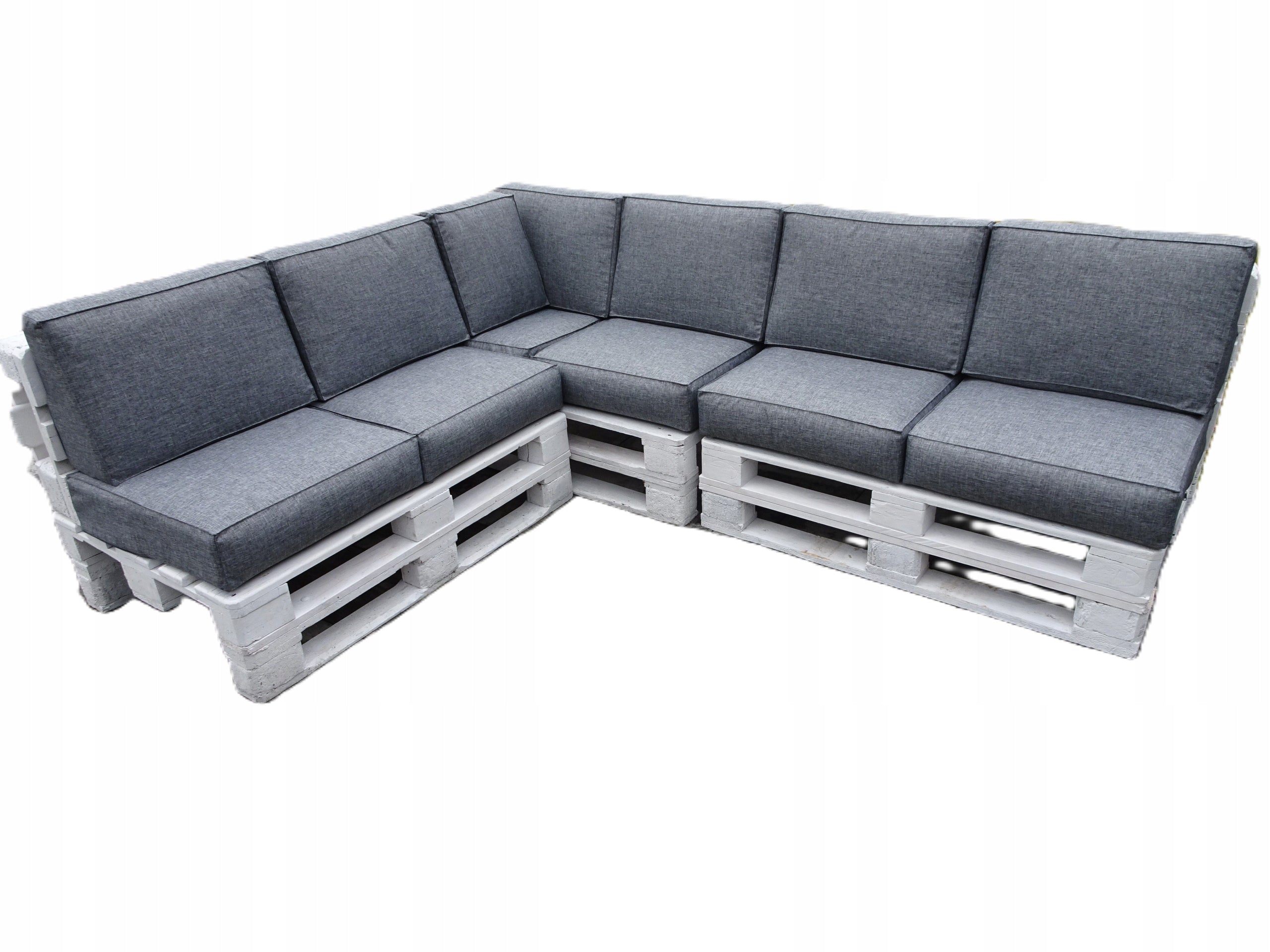 Cushions for three EURO-PALLETS set of 13 seat 60 x 60 Silver 23