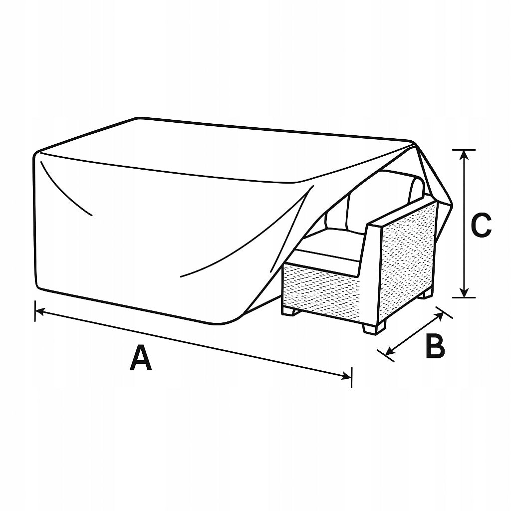 Custom-made cover for garden furniture, grill, deckchair, cocoon, umbrella Manufacturer code 5903631579974