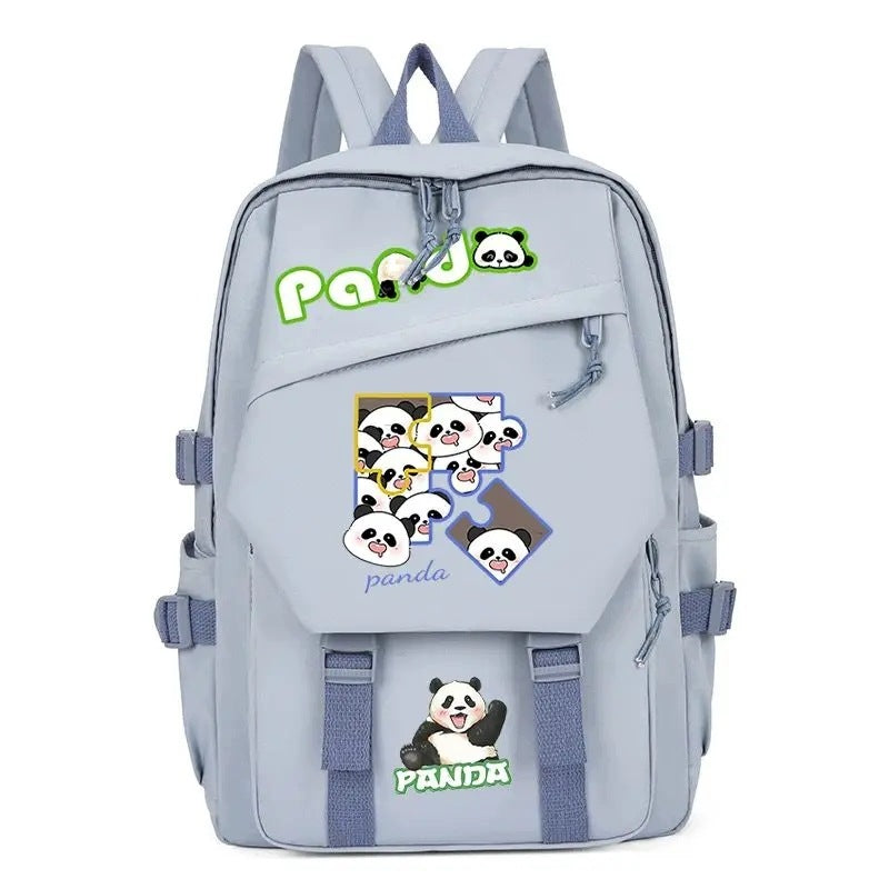 Cute Large Capacity Panda He Hua Backpack, School Student Bag, Brand no brand