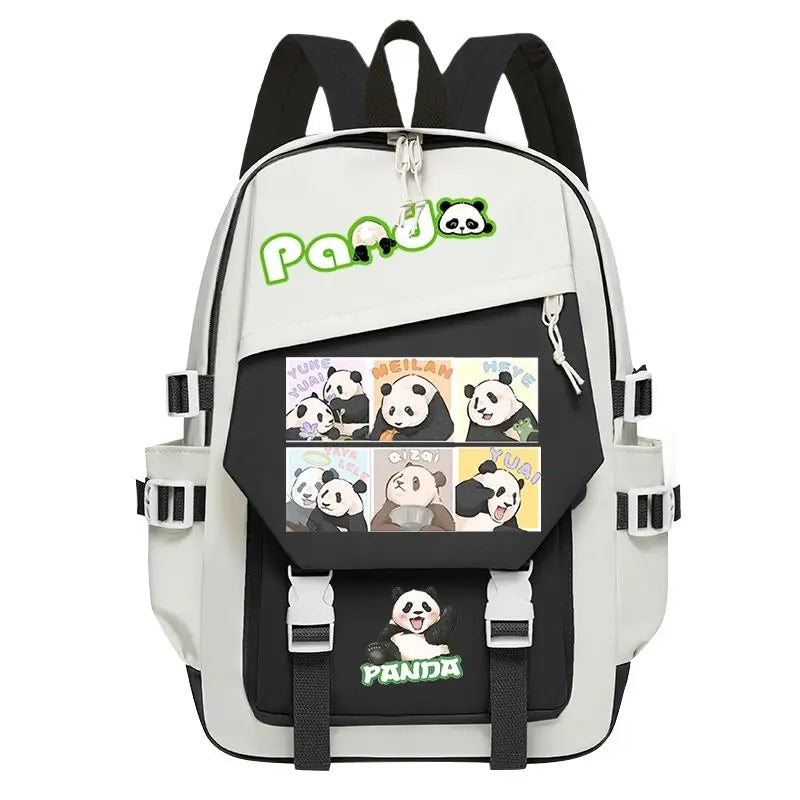 Cute Large Capacity Panda He Hua Backpack, School Student Bag,