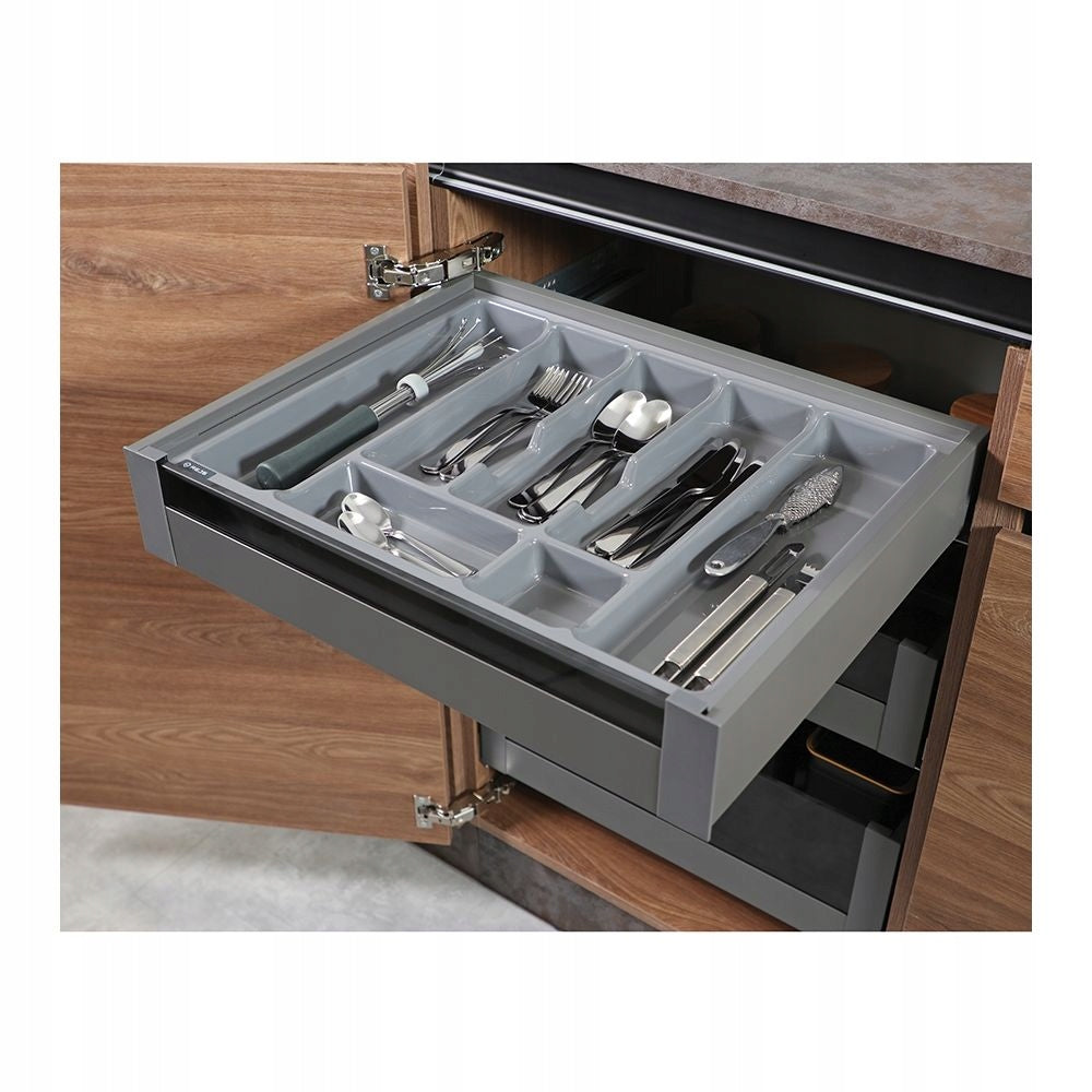 Cutlery insert drawer organizer 60x45Grey 530 x 430mm