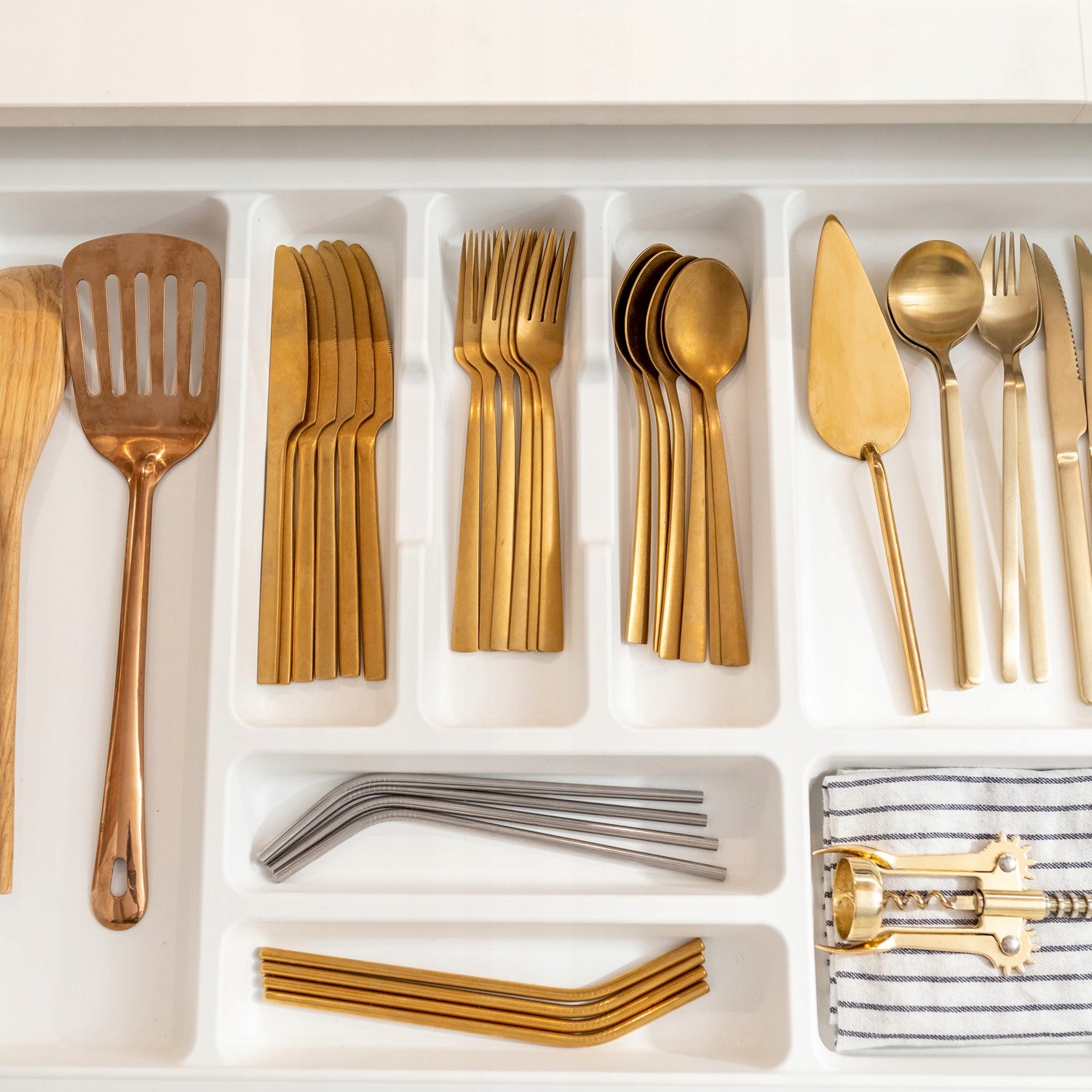 Cutlery insert for drawer 60 OPTIMA EMUCA white Brand Emuca