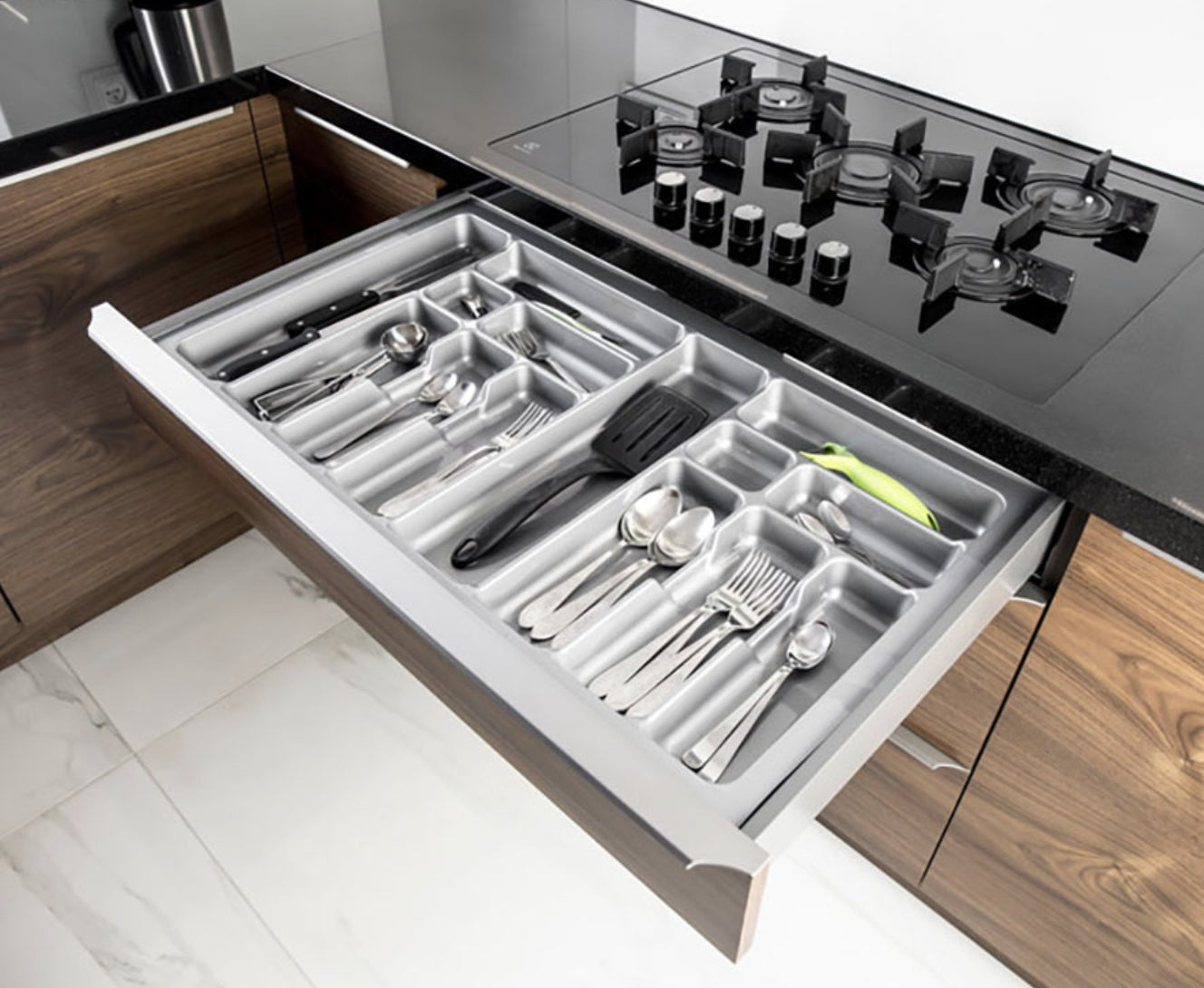 Cutlery insert organizer 490 x 535mm for drawer 600mm METALLIC COMFORT Manufacturer code 251009