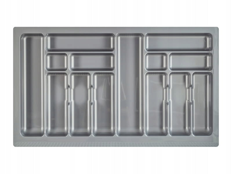 Cutlery insert organizer for kitchen drawer 90 cm grey 835x490MM