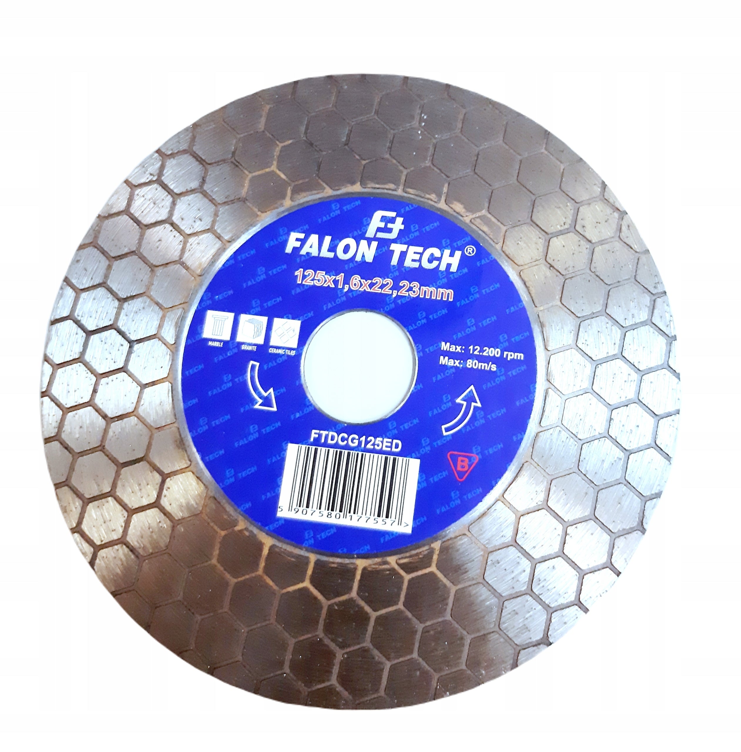 Cutting disc Falon-Tech FTDCG125ED 125x22,2 mm Brand Falon-Tech