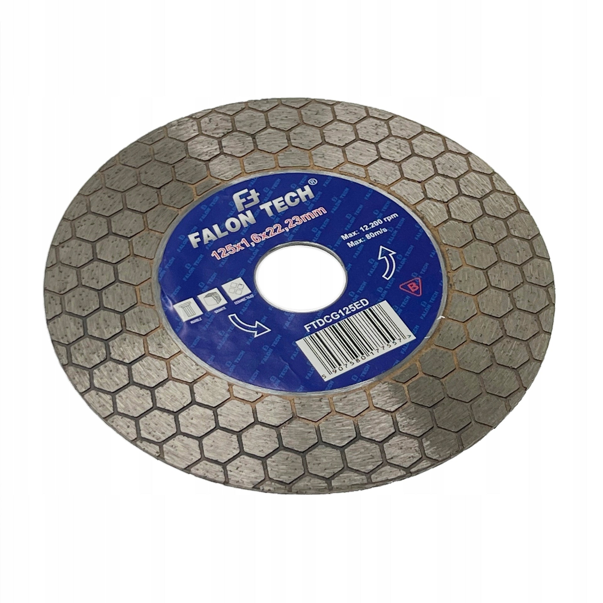 Cutting disc Falon-Tech FTDCG125ED 125x22,2 mm Disc diameter 125mm