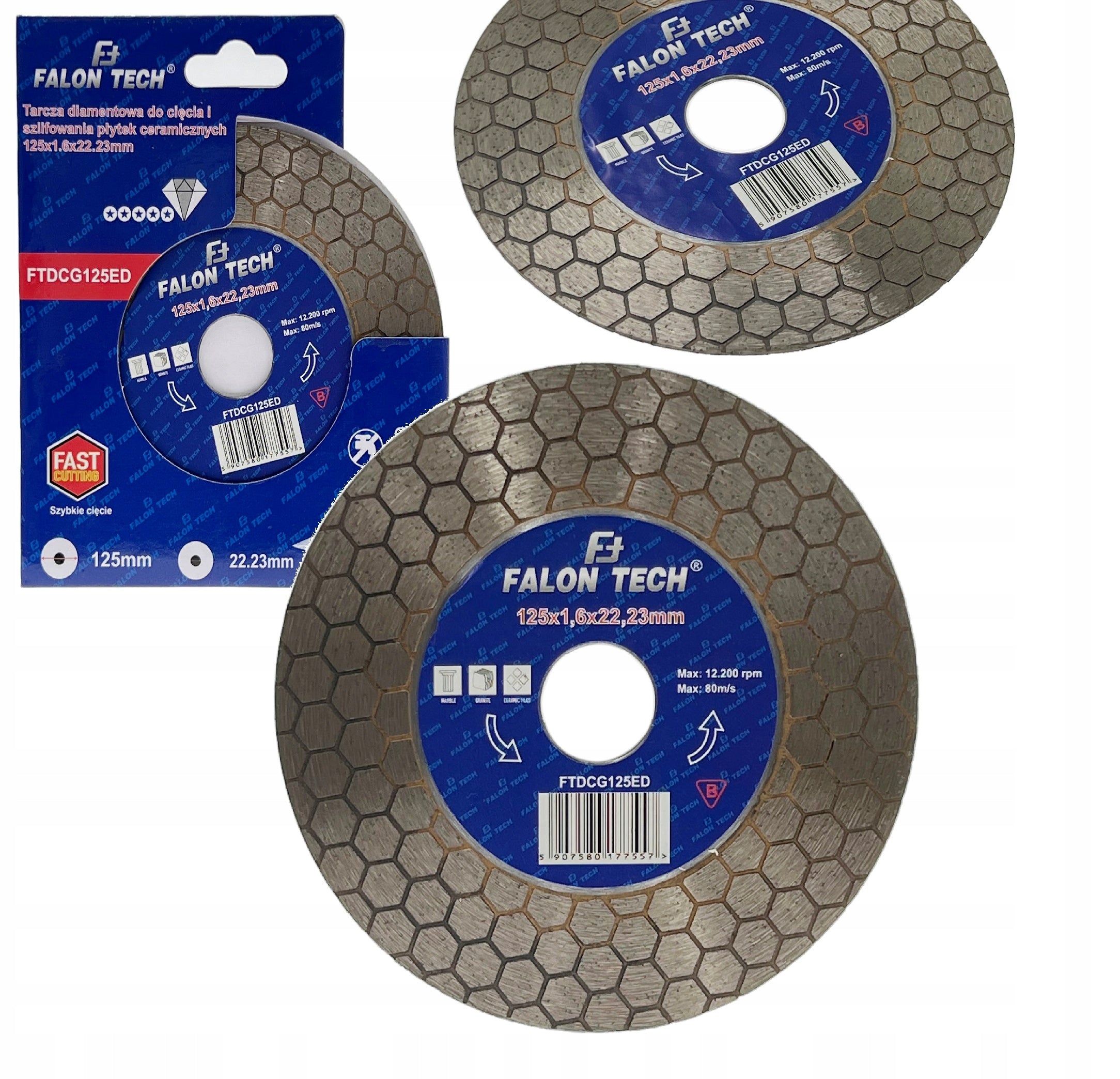 Cutting disc Falon-Tech FTDCG125ED 125x22,2 mm Series Precyzyjna