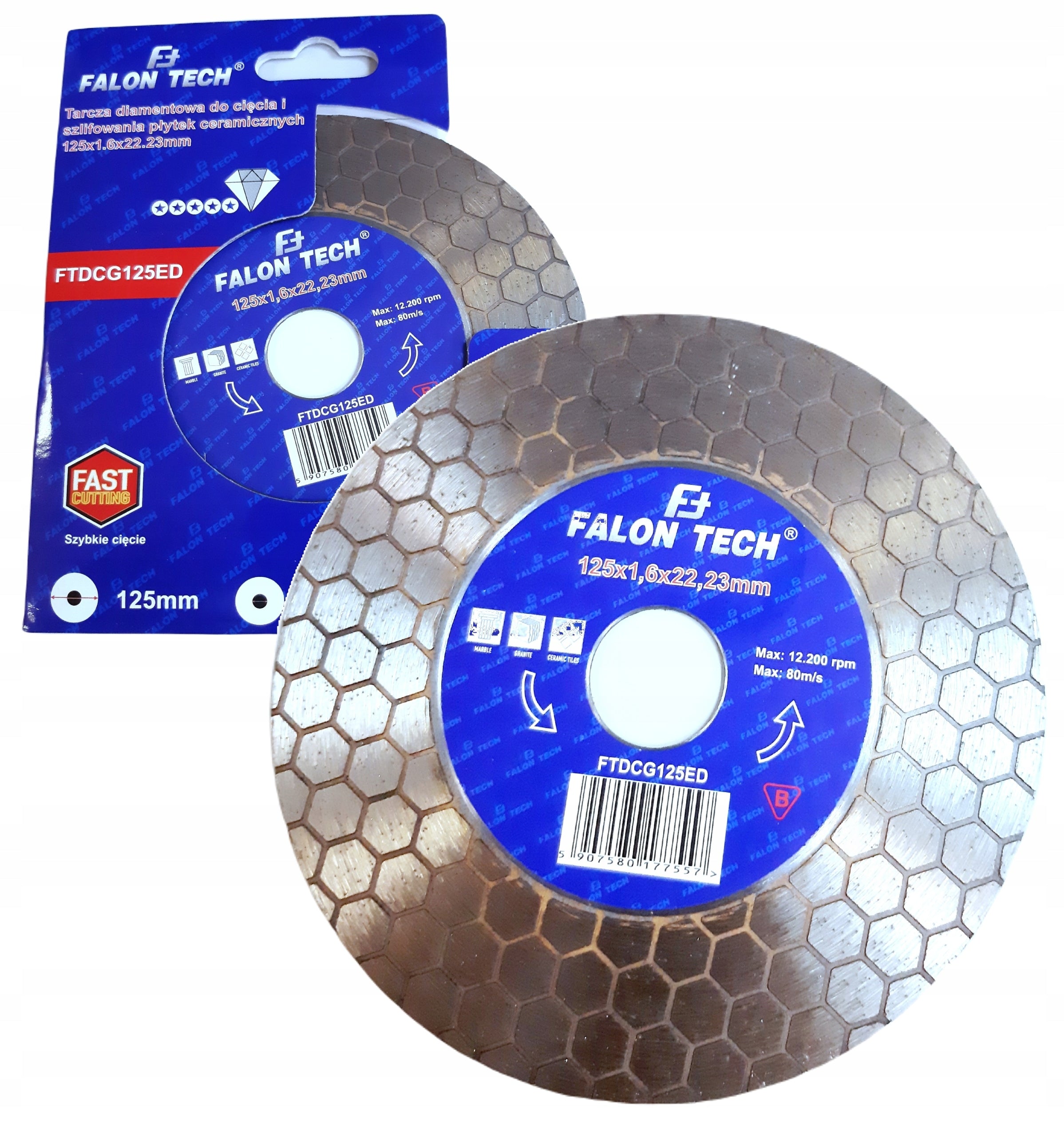 Cutting disc Falon-Tech FTDCG125ED 125x22,2 mm