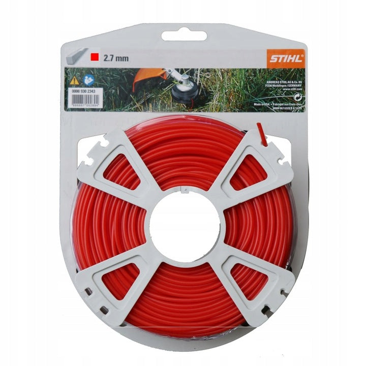 Cutting line Stihl 2,7mm x 65m, square, red