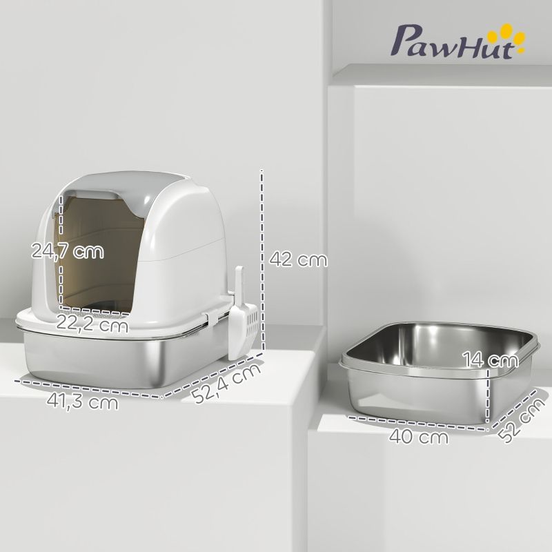 Cuvette Steel Lockable: Cover, Spatula – Odor-Free and Privacy Manufacturer code QWERR